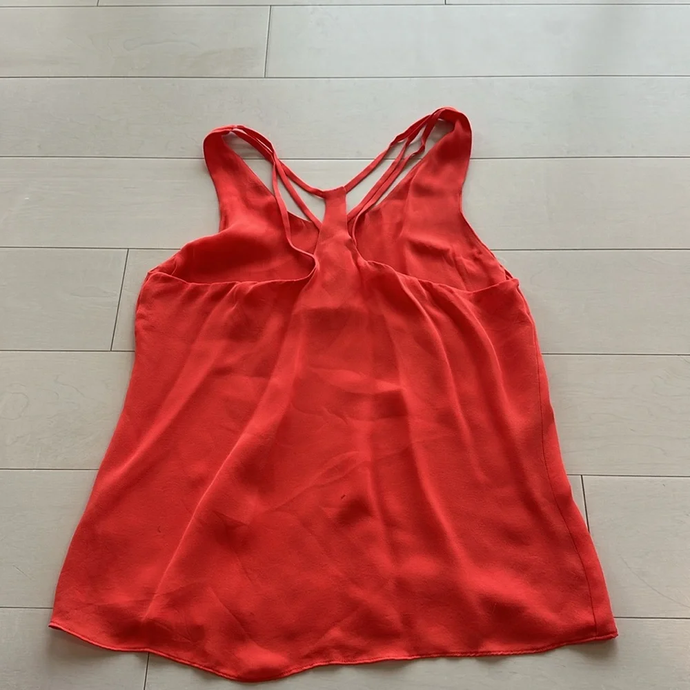 Parker Orange Strappy Top Size Small